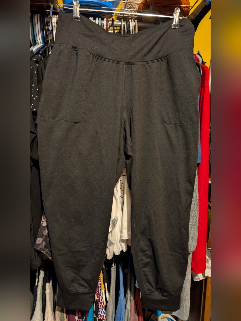 Old Navy Black Extra High-Rise Jogger Pants